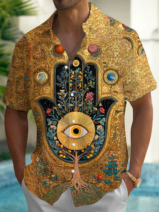 men's vintage style shirt front view
