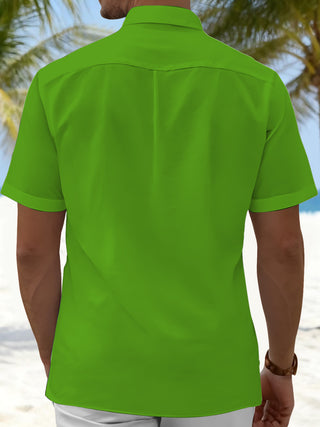 men's aloha shirt back view