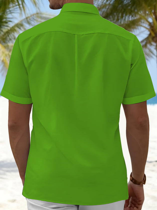men's aloha shirt back view