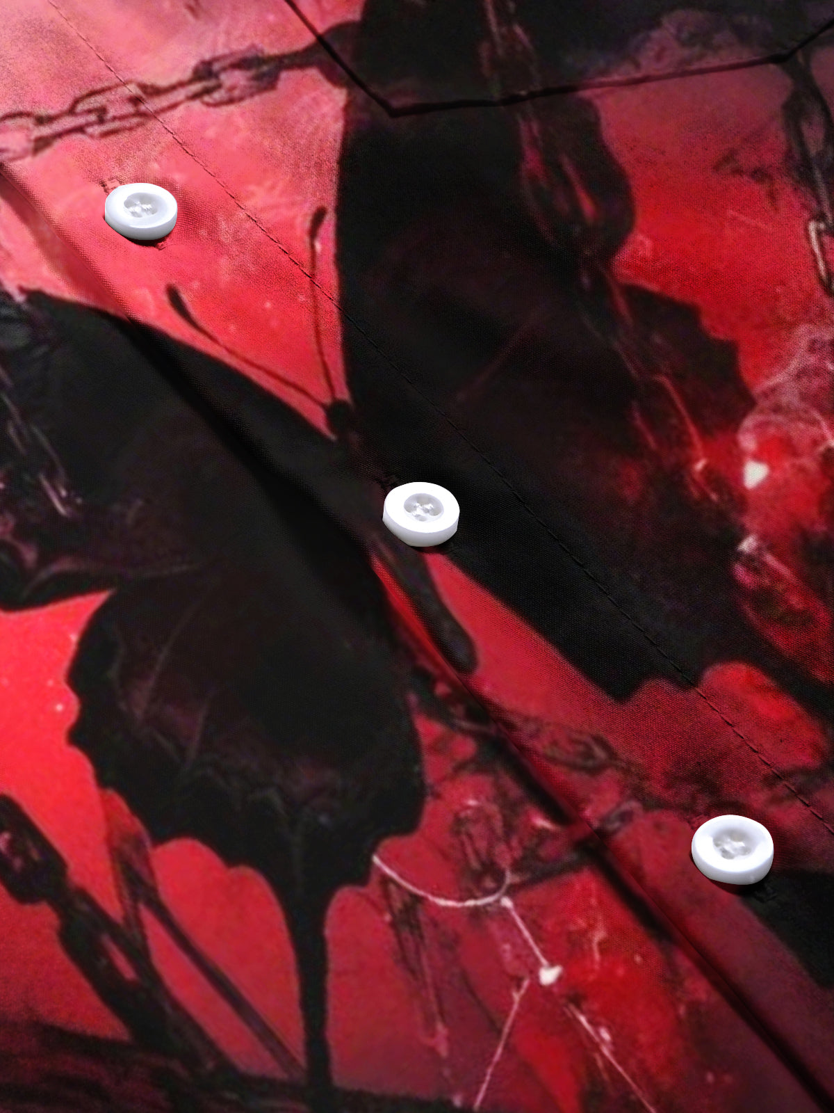 Butterfly Print Men's Pocket Short Sleeve Shirts