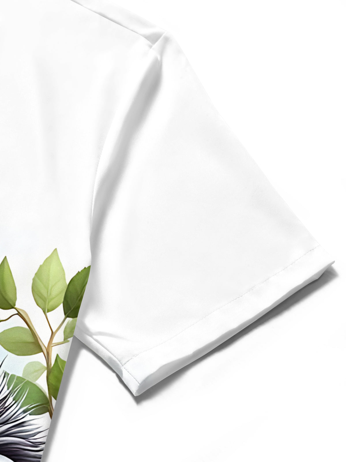 Bird Print Men's Pocket Short Sleeve Shirts