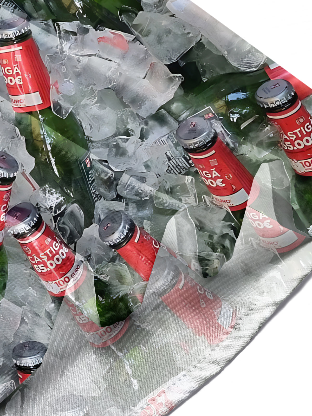 Beer Print Men's Pocket Short Sleeve Shirts