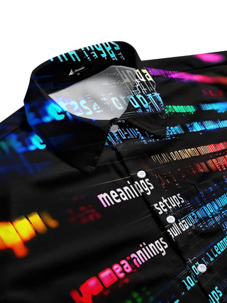 men's short sleeve shirt side view