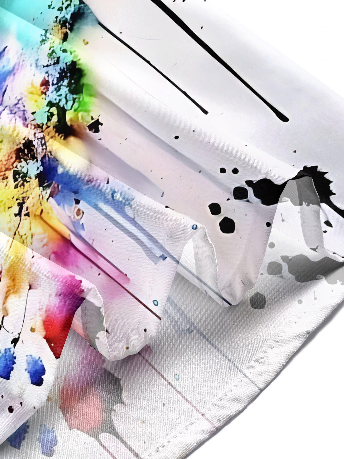 Eye Print Men's Pocket Short Sleeve Shirts