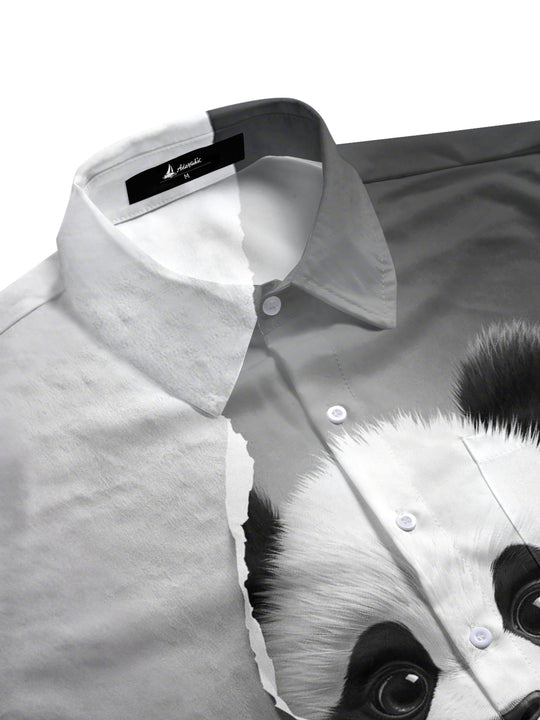 men's short sleeve shirt side view