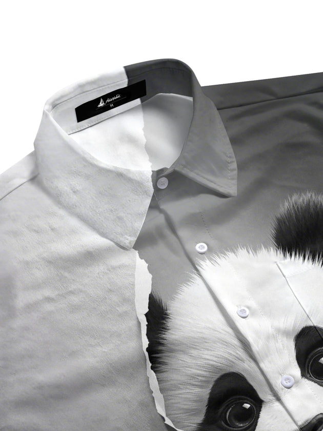 men's short sleeve shirt side view