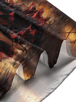 men's music print shirt summer vacation