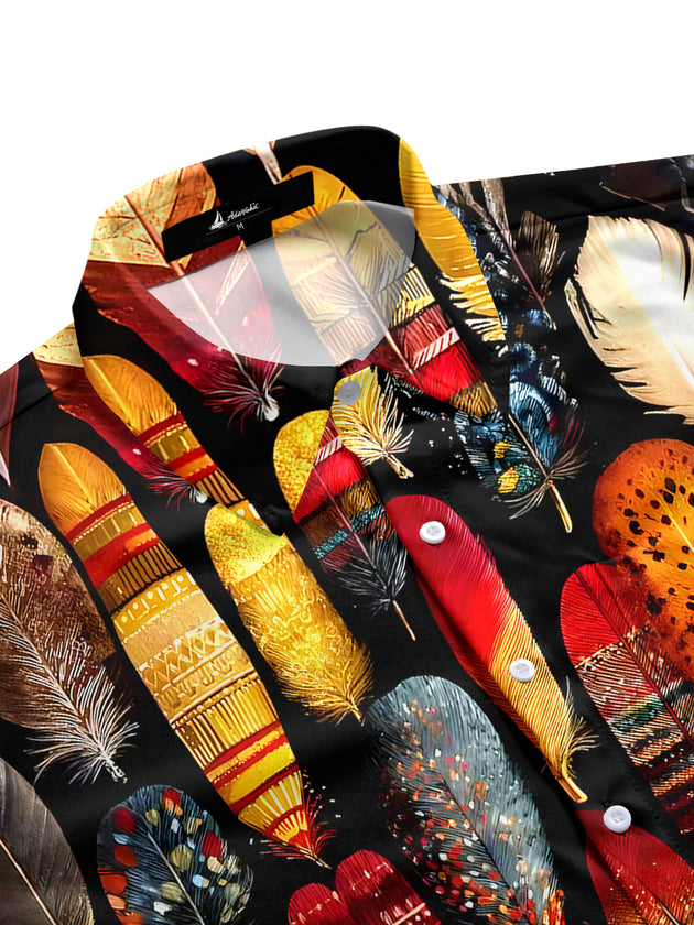 Men's casual half sleeve pocket shirt side view