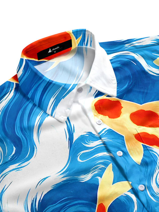 men's tropical shirt side view