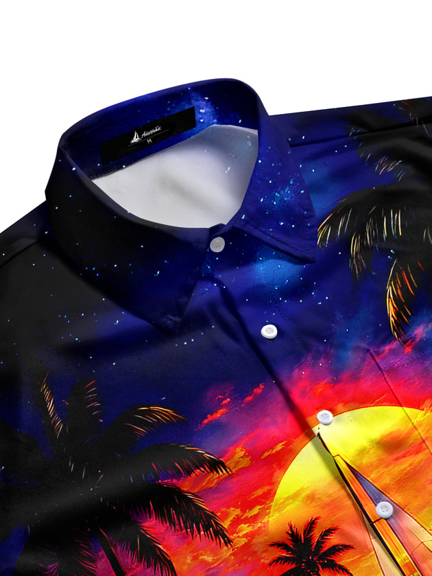 men's tropical shirt side view