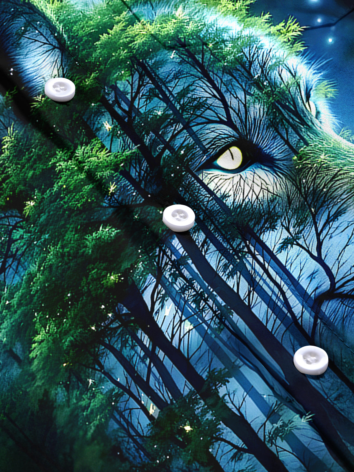 Wolf Men's Pocket Short Sleeve Shirts