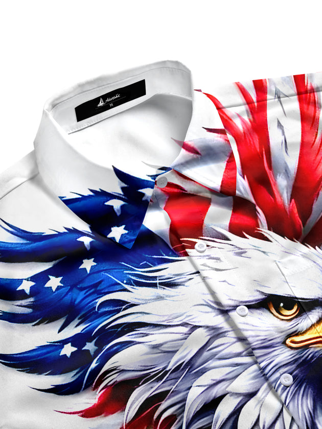 men's American eagle shirt side view