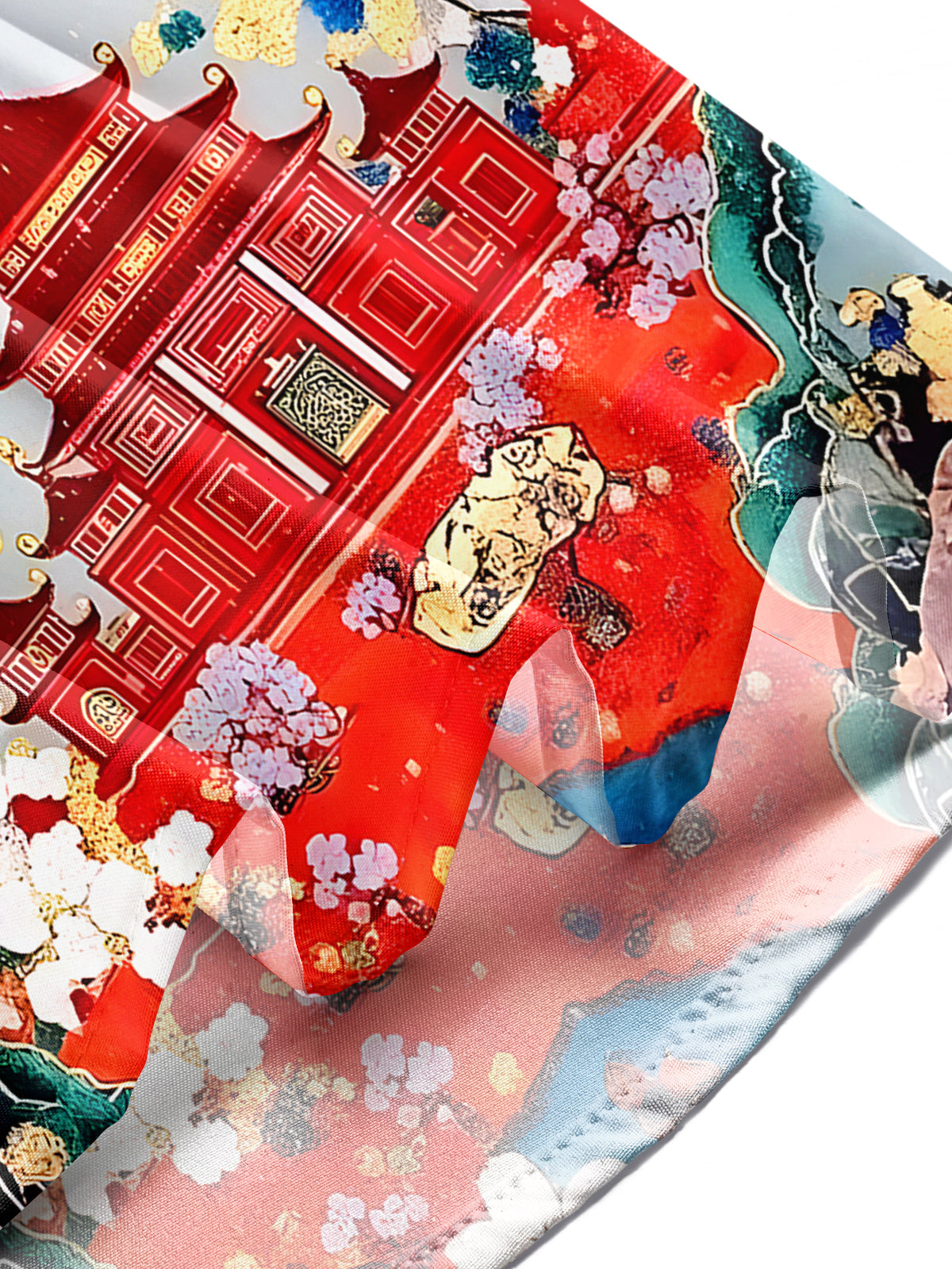 Floral Men's Pocket Short Sleeve Shirts