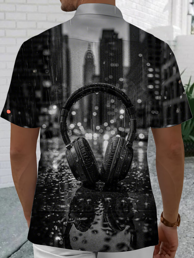 men's pocket shirt back view