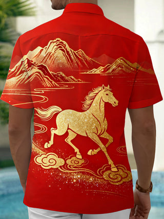 men's pocket shirt back view