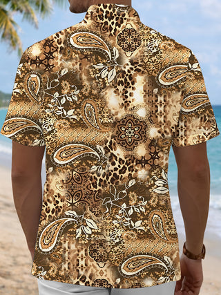 men's retro style shirt back view