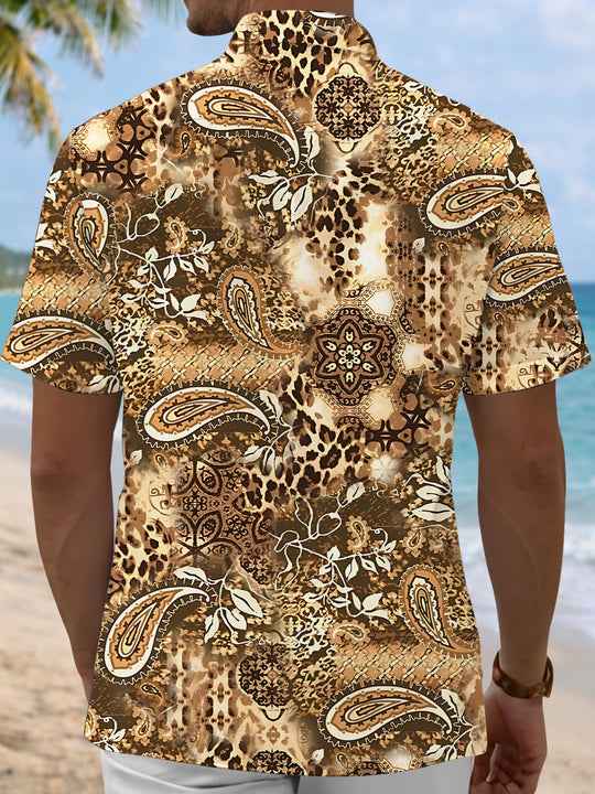 men's retro style shirt back view