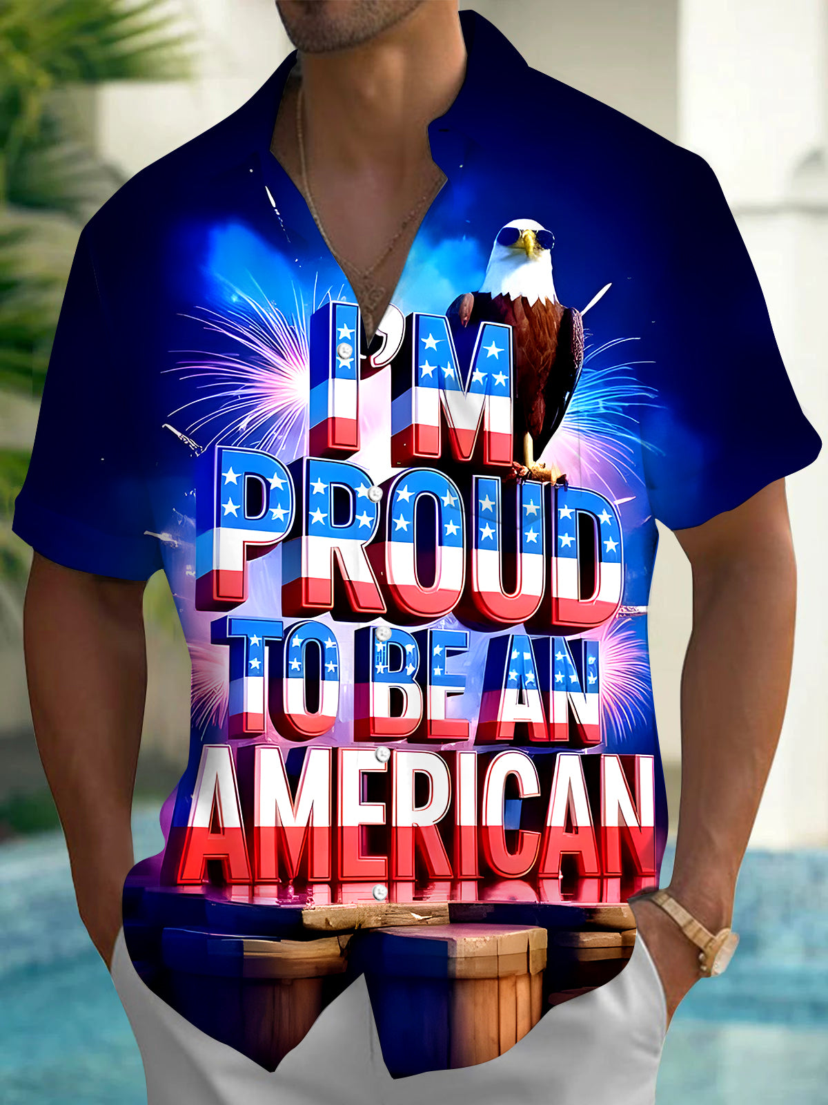 Eagle Men's Pocket Short Sleeve Shirts