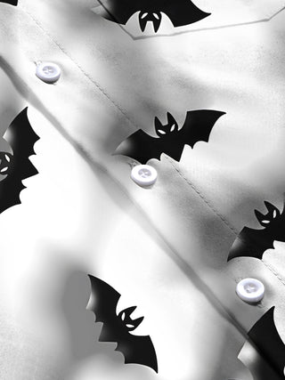 men's printed short sleeve flat lay shirt