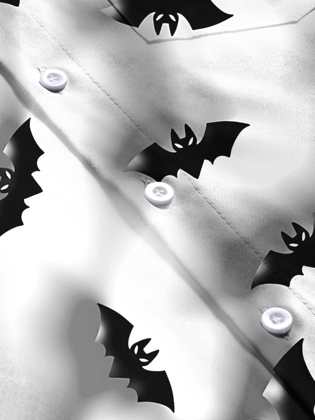 men's printed short sleeve flat lay shirt