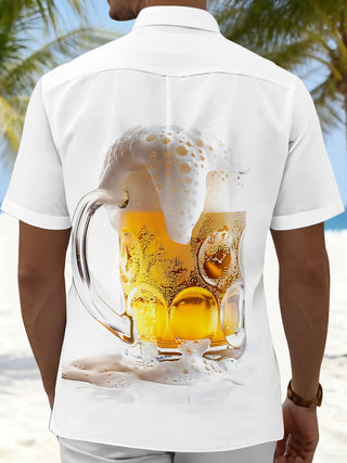 men's novelty print shirt back view