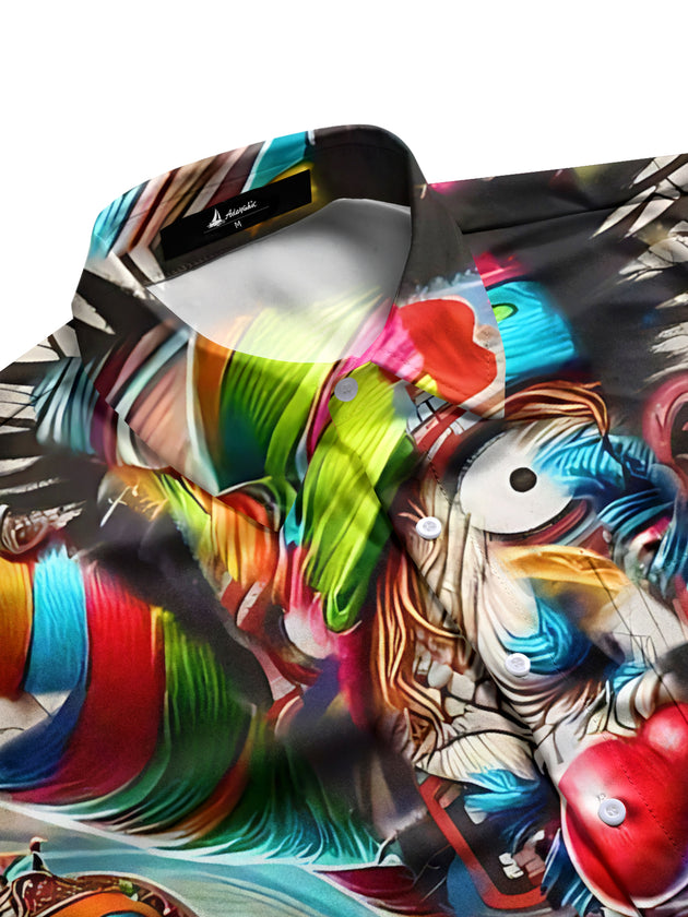 men's short sleeve shirt side view