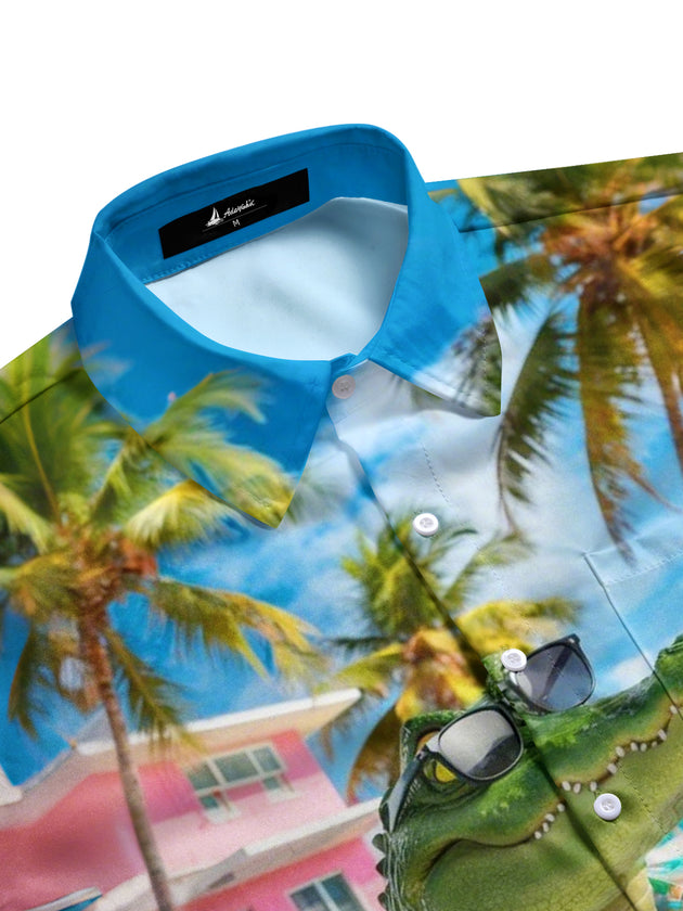men's tropical shirt side view