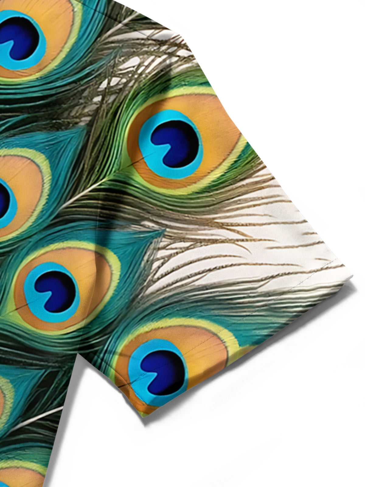 Leopard Peacock Feather Zebra Print Men's Pocket Short Sleeve Shirts