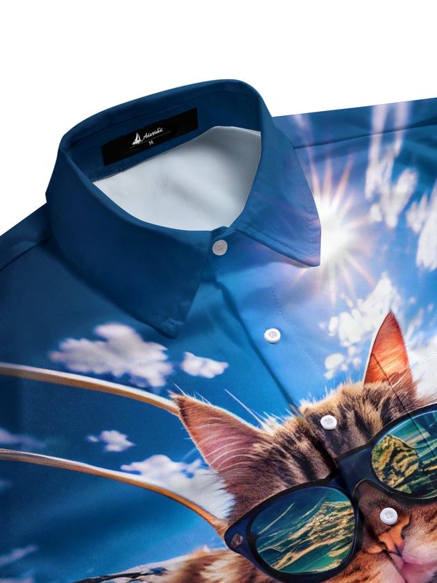 men's tropical shirt side view