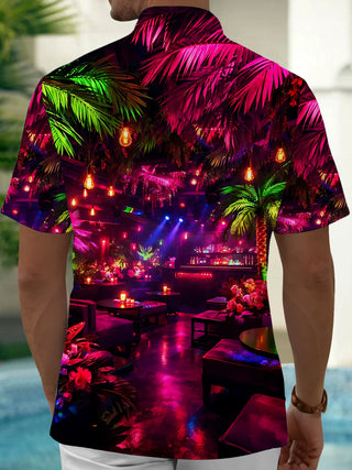 men's Hawaiian shirt back view