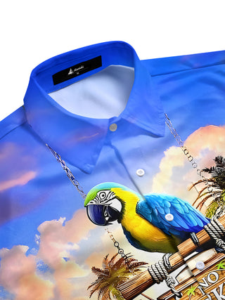 men's tropical shirt side view