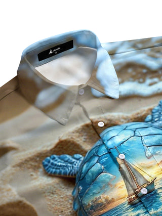 men's short sleeve shirt side view