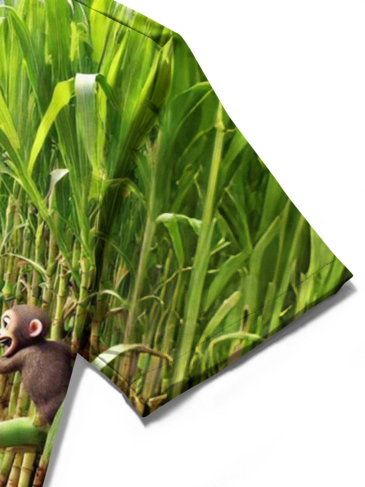 Monkey Guava Print Men's Pocket Short Sleeve Shirts