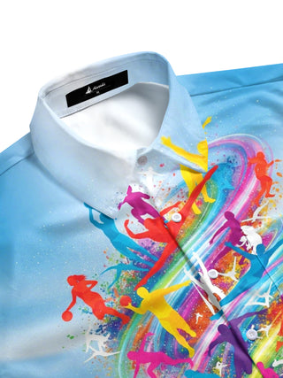 men's team shirt side view