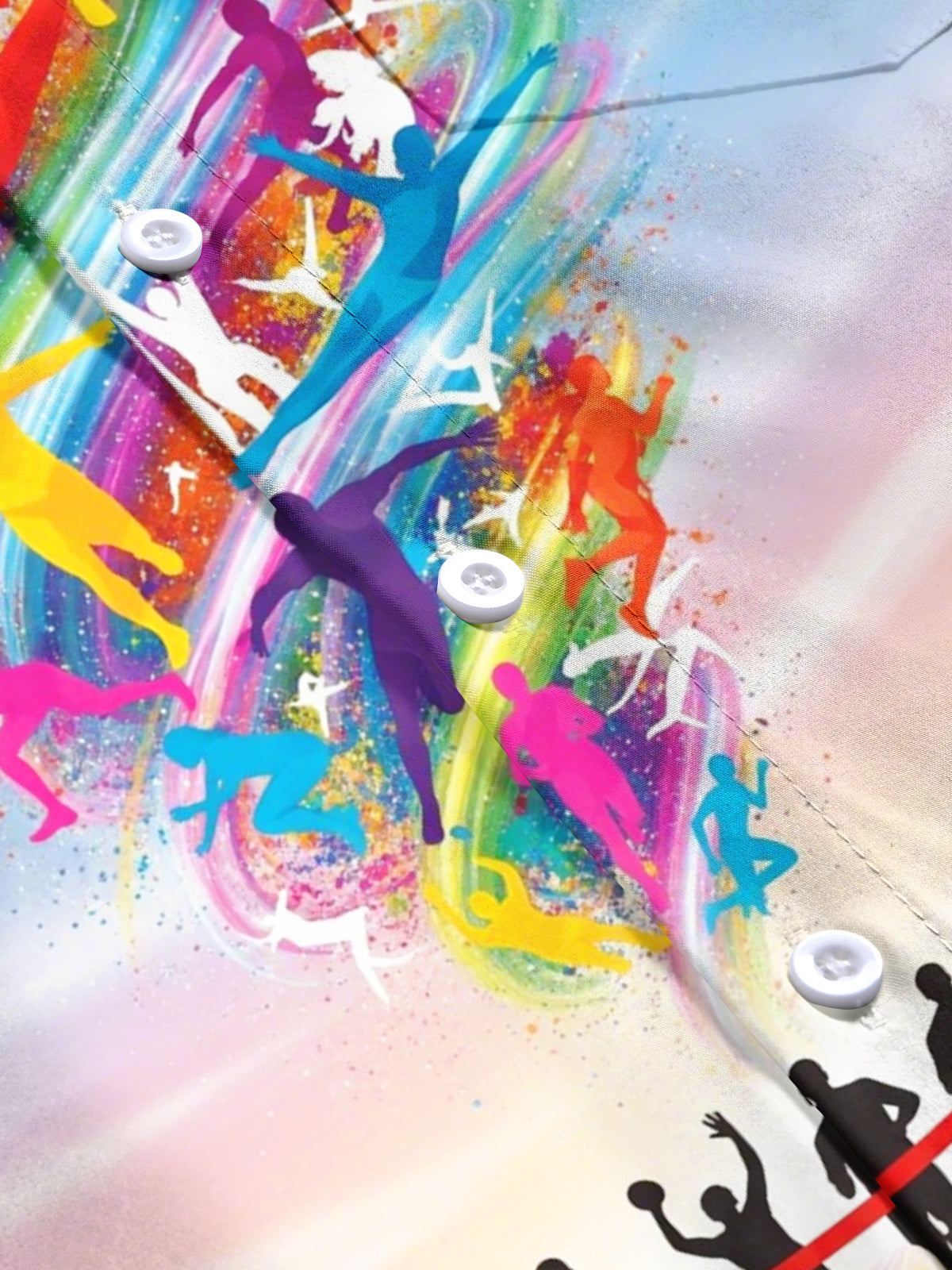 Sport Art Print Men's Pocket Short Sleeve Shirts