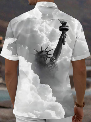 men's pocket shirt back view