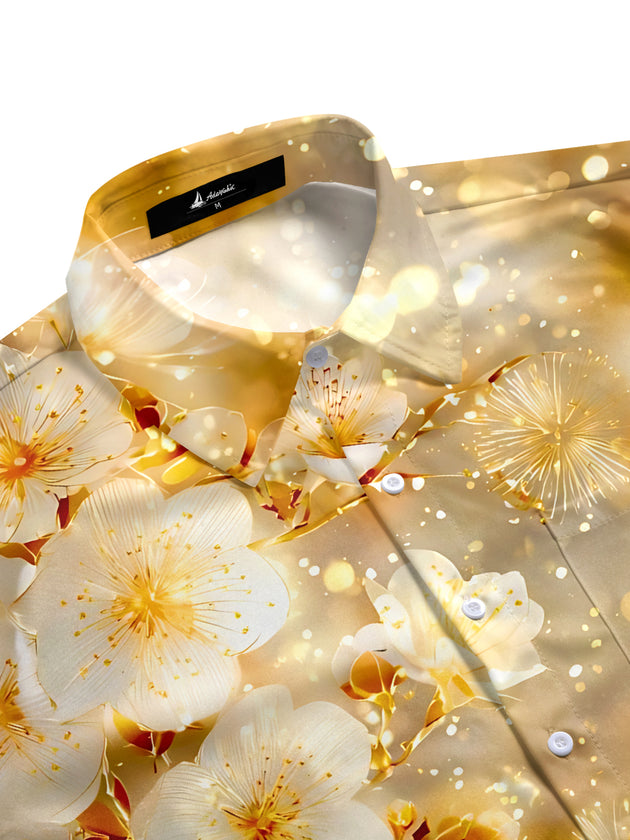 men's botanical shirt side view