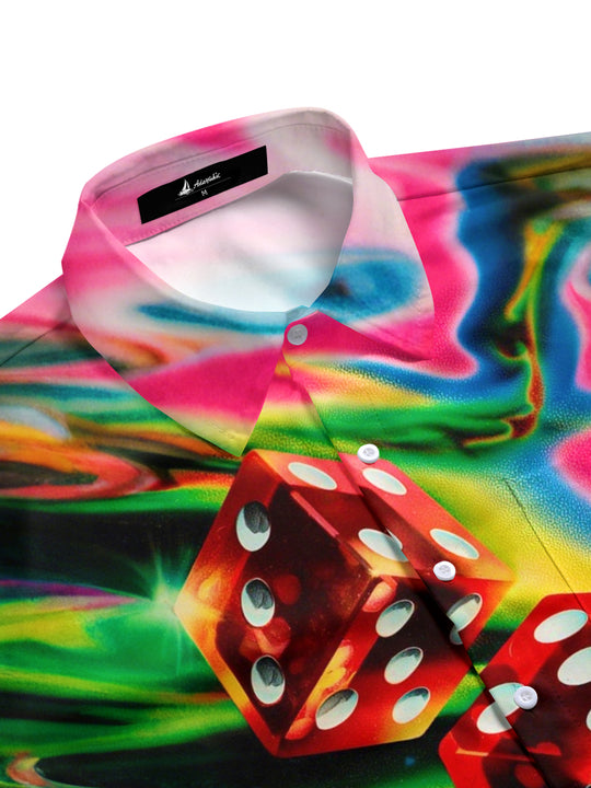 men's short sleeve shirt side view