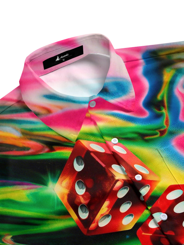 men's short sleeve shirt side view