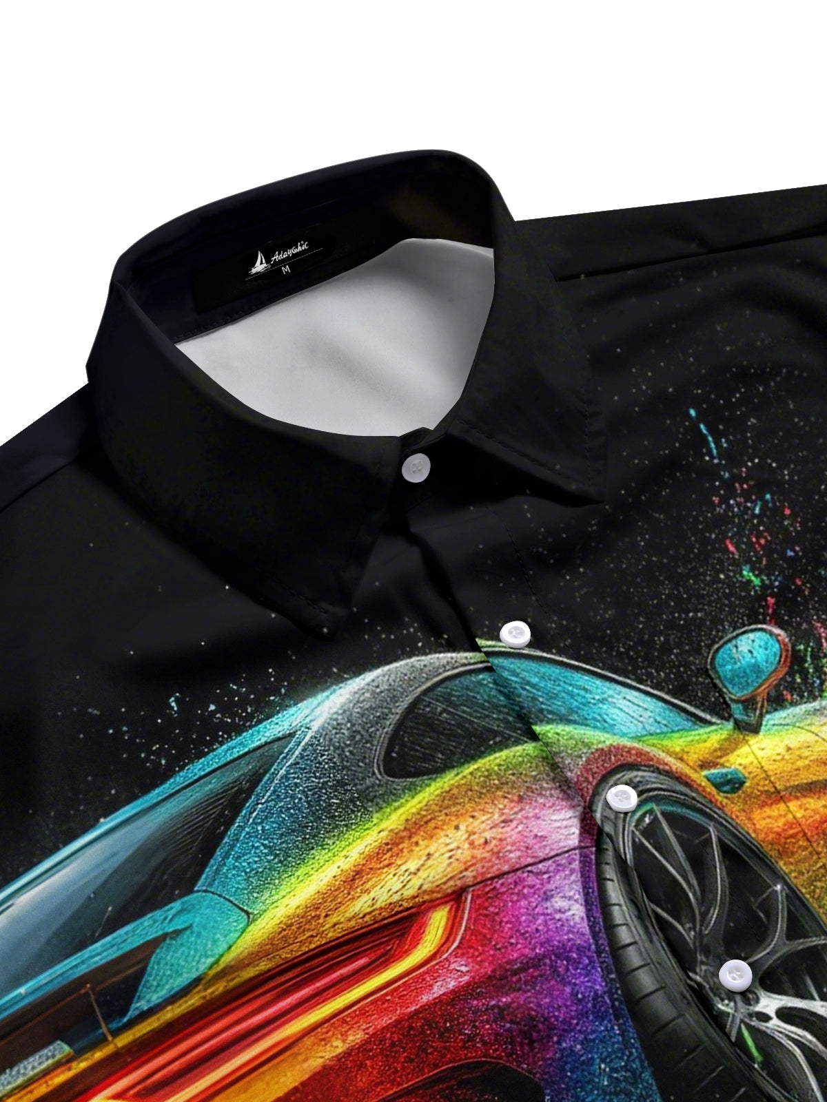 men's short sleeve shirt side view