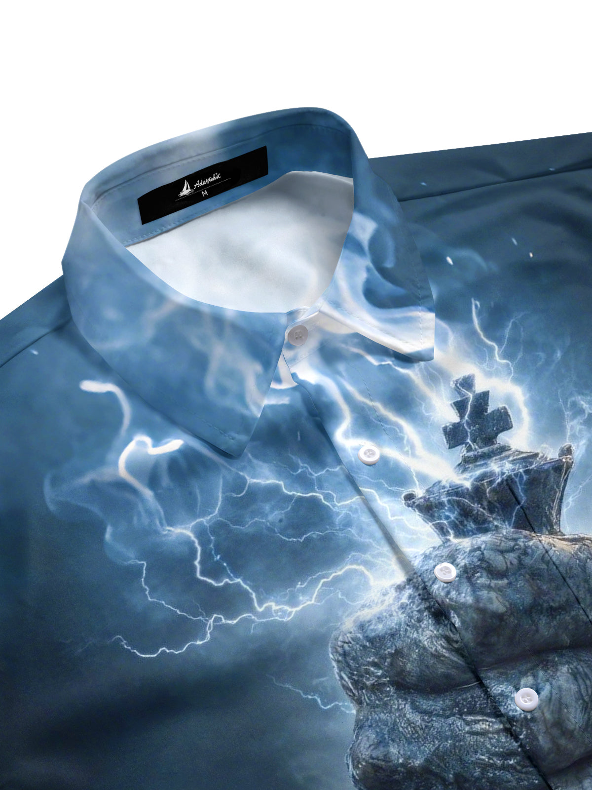 men's short sleeve shirt side view