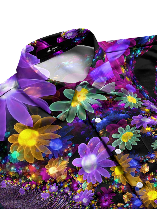 men's botanical shirt side view
