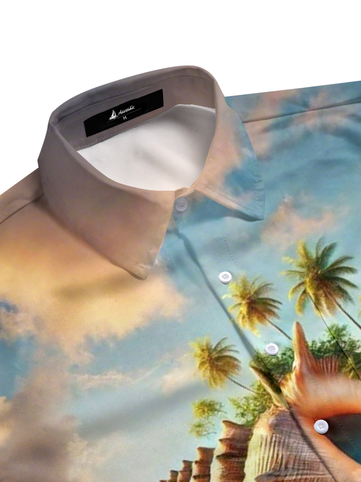 men's short sleeve shirt side view