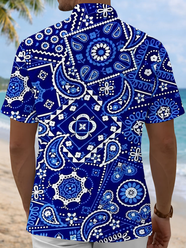 men's retro style shirt back view