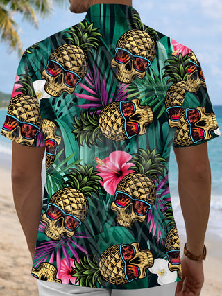 men's aloha shirt back view