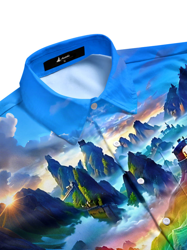men's short sleeve shirt side view