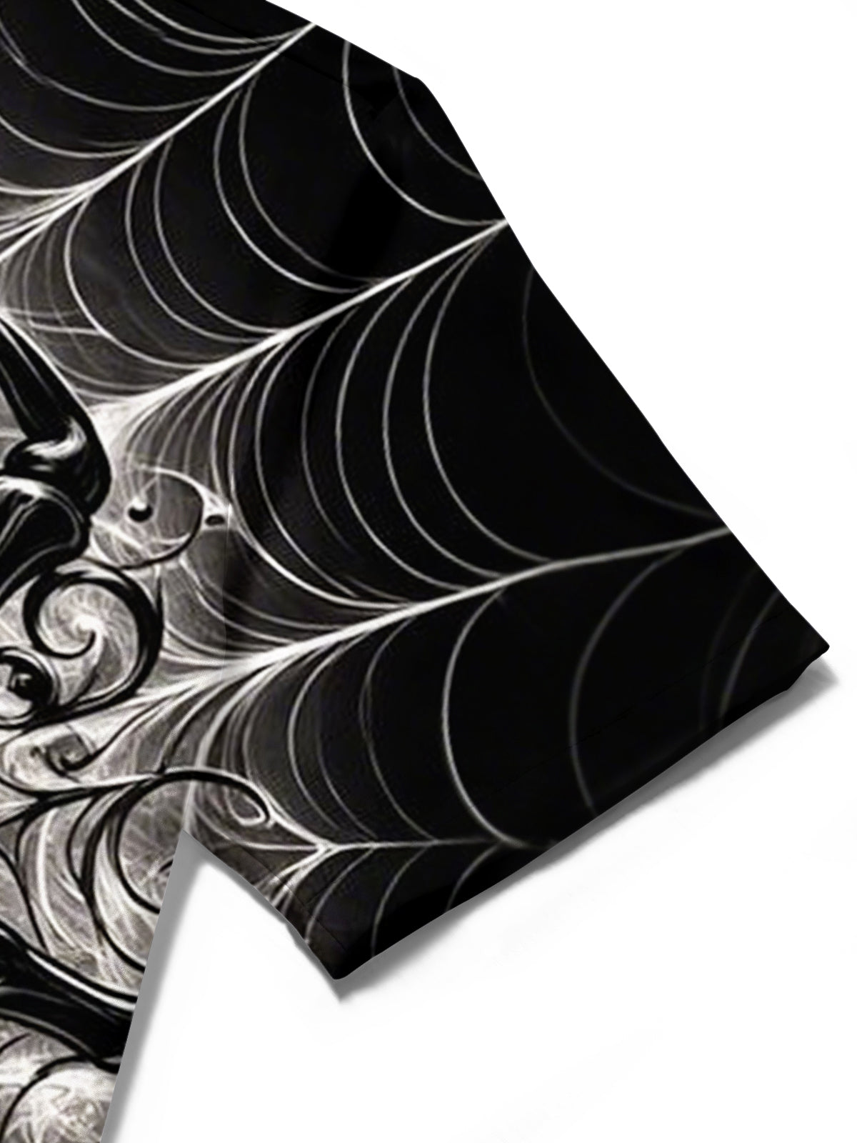 men's printed shirt close-up short sleeve