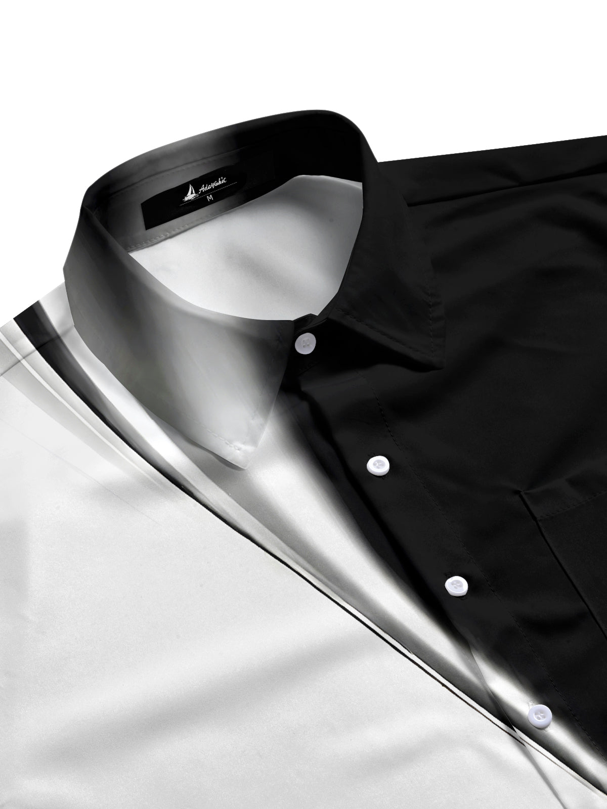 Men's half sleeve pocket shirt side view