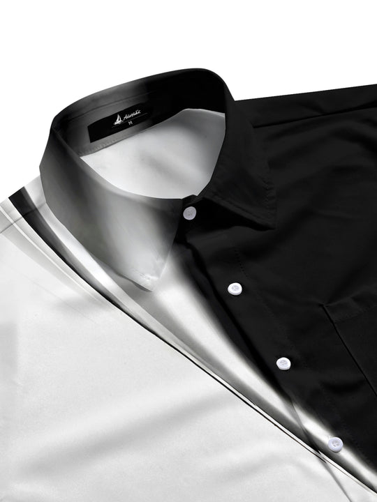 Men's half sleeve pocket shirt side view
