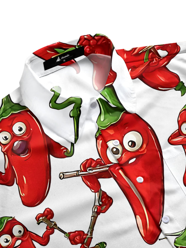 men's short sleeve shirt side view